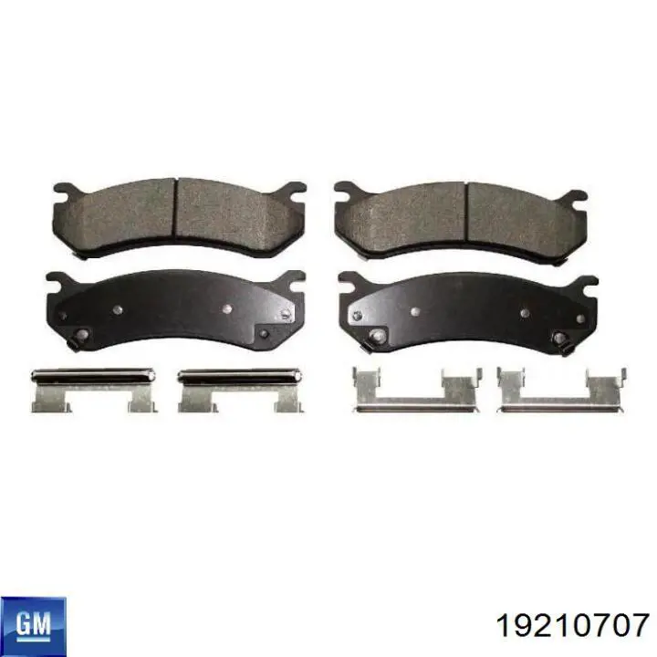 Купить 19210707 General Motors Колодки тормозные задние, дисковые
