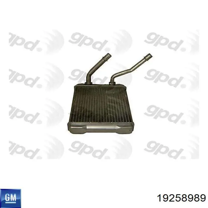 19258989 General Motors Радиатор отопителя салона