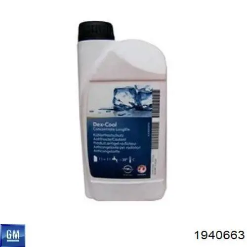 1940663 GM Liquido refrigerante original y equivalente