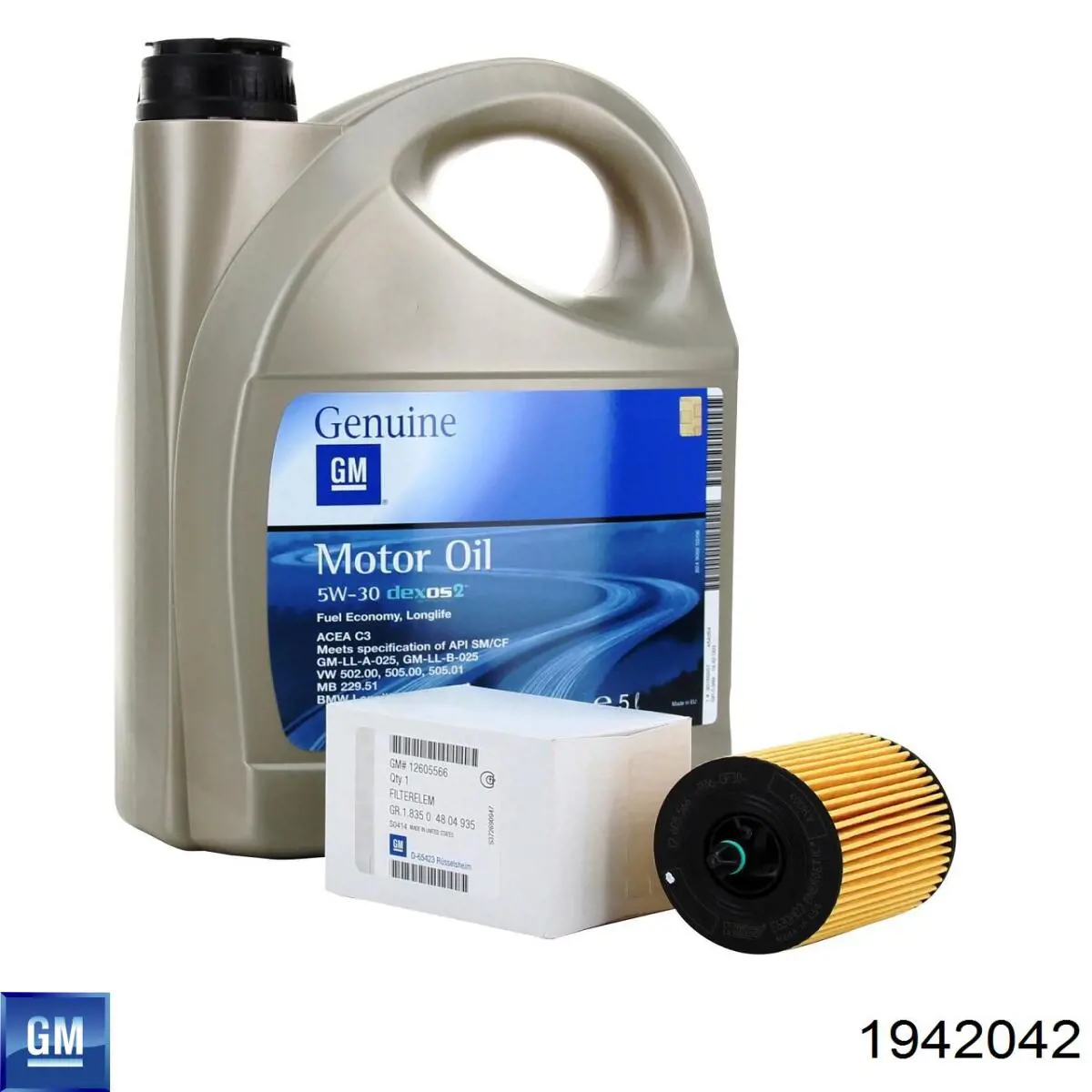 1942042 GM Aceite de motor original y equivalente