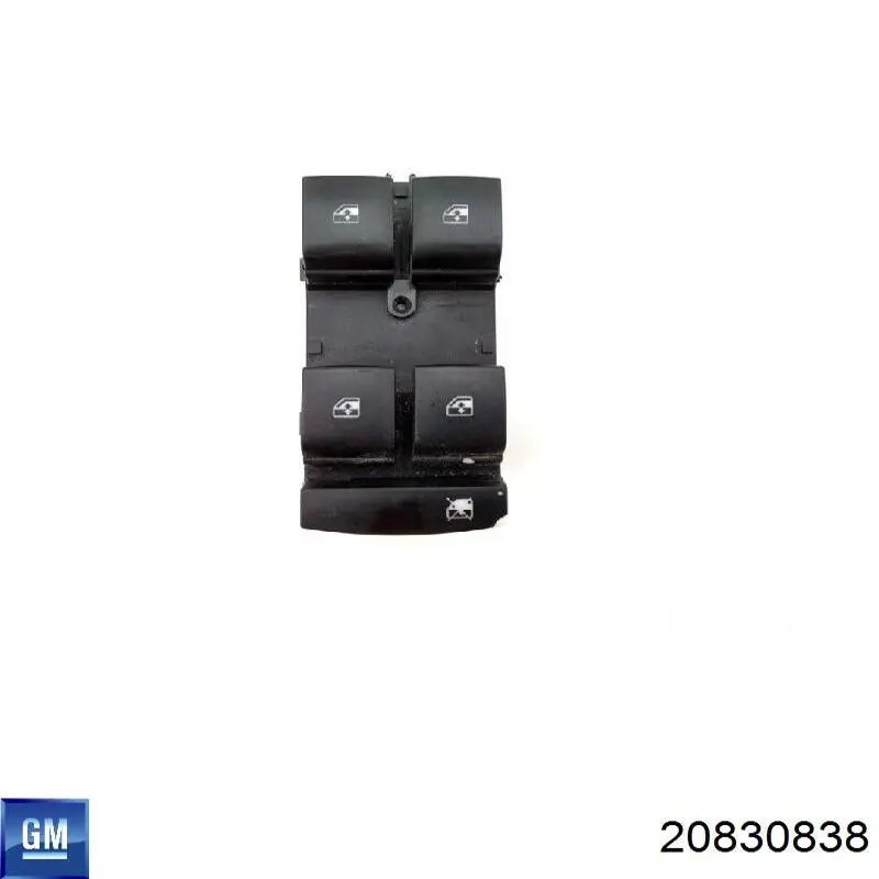 20830838 Peugeot/Citroen unidade de botões dianteira esquerda de controlo de elevador de vidro