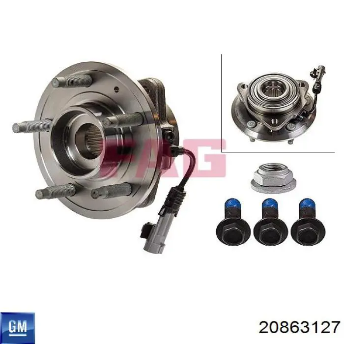 20863127 General Motors Ступица колеса передняя