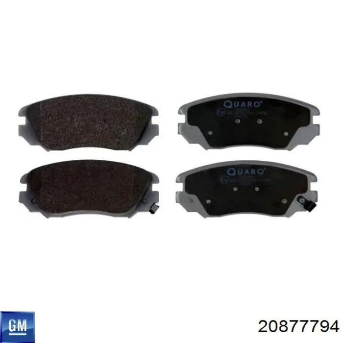 Колодки General Motors 20877794 цена, от 24.92 USD