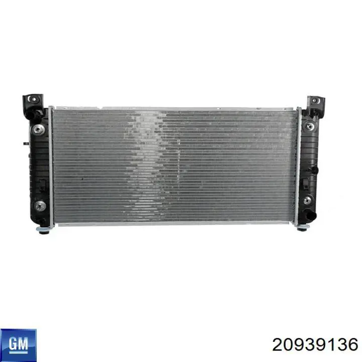 20939136 General Motors radiador de esfriamento de motor