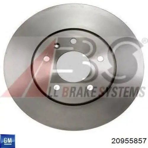 Тормоз дисковый передний General Motors 20955857 цена, от 53.92 USD