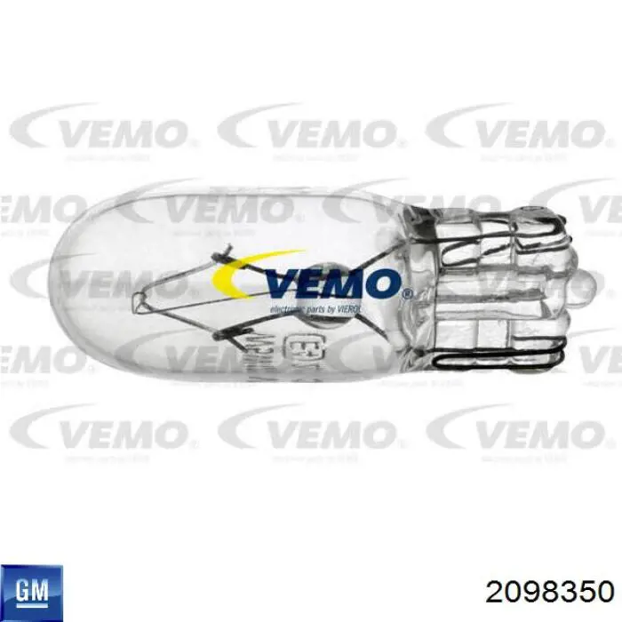 Лампочка плафона освещения салона/кабины General Motors 2098350