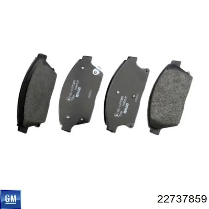 22737859 General Motors Колодки передние