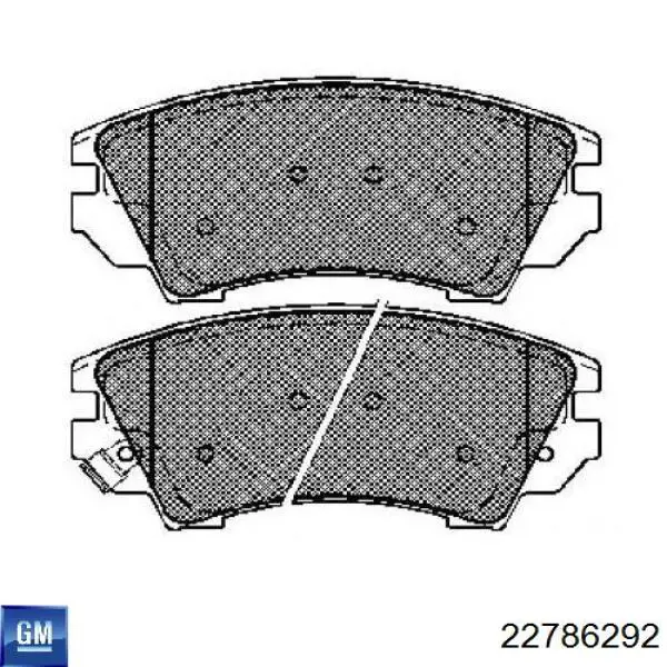 Купить 22786292 General Motors Колодки тормозные