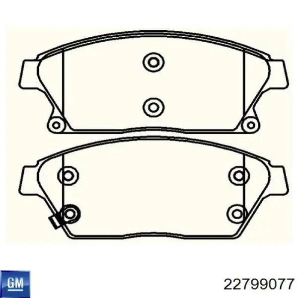 Колодки General Motors 22799077 цена, от 26.69 USD