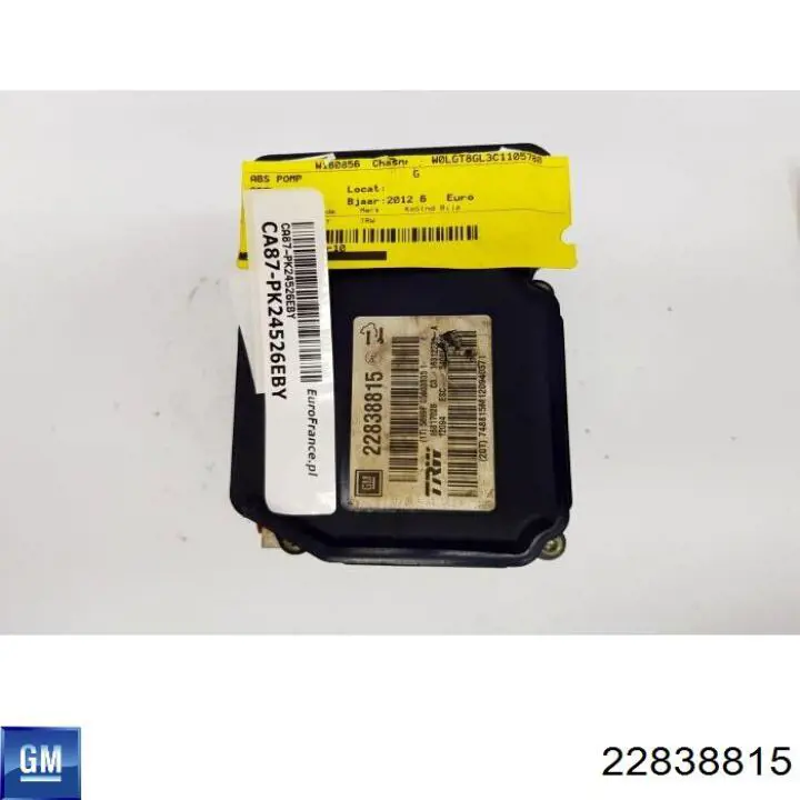 Купить 22838815 General Motors Блок управления ABS