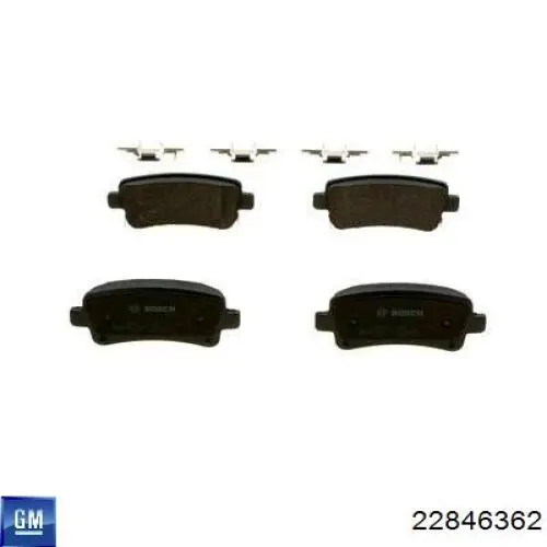 Колодки дисковые  General Motors 22846362 цена, от 19.38 USD