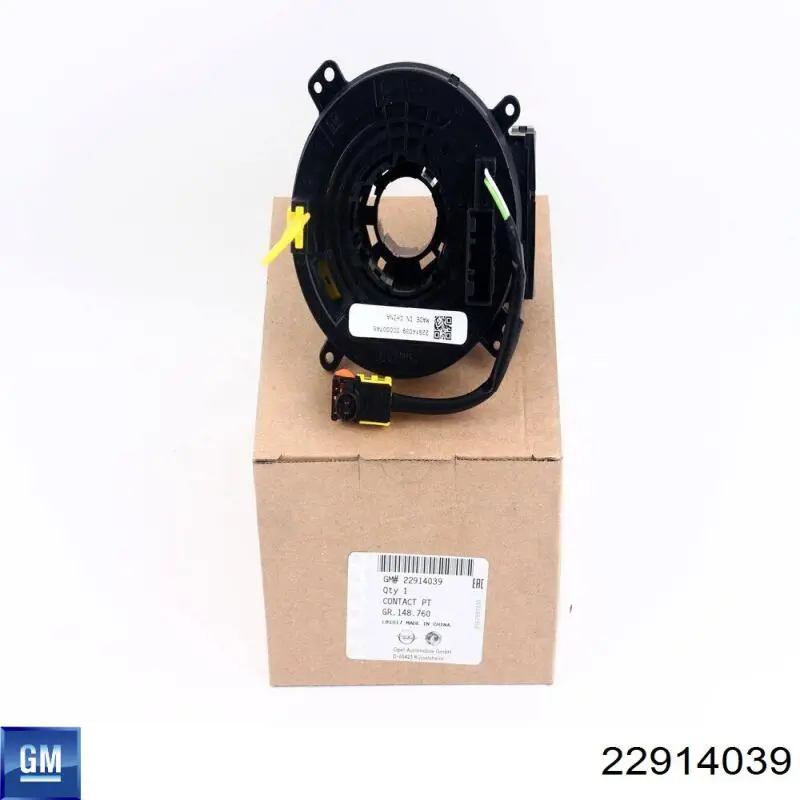 22914039 General Motors кольцо airbag контактное, шлейф руля