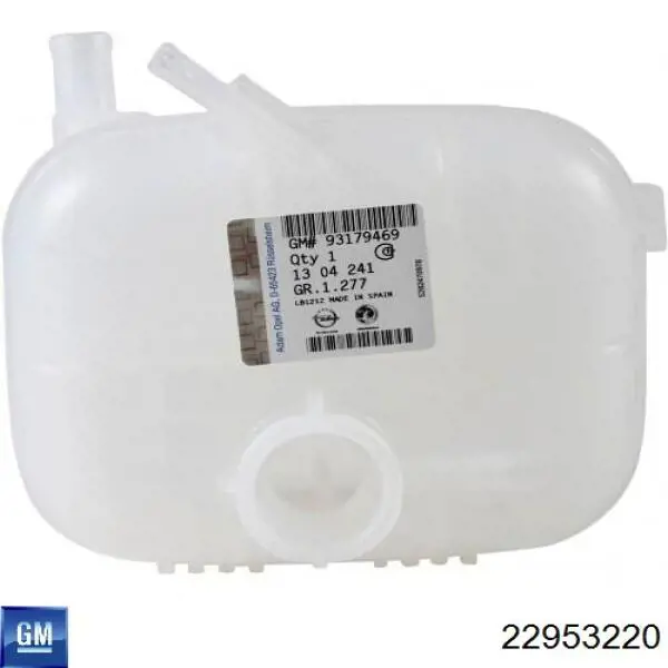 Бачок системы охлаждения 22953220 General Motors