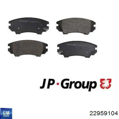 22959104 General Motors Колодки передние