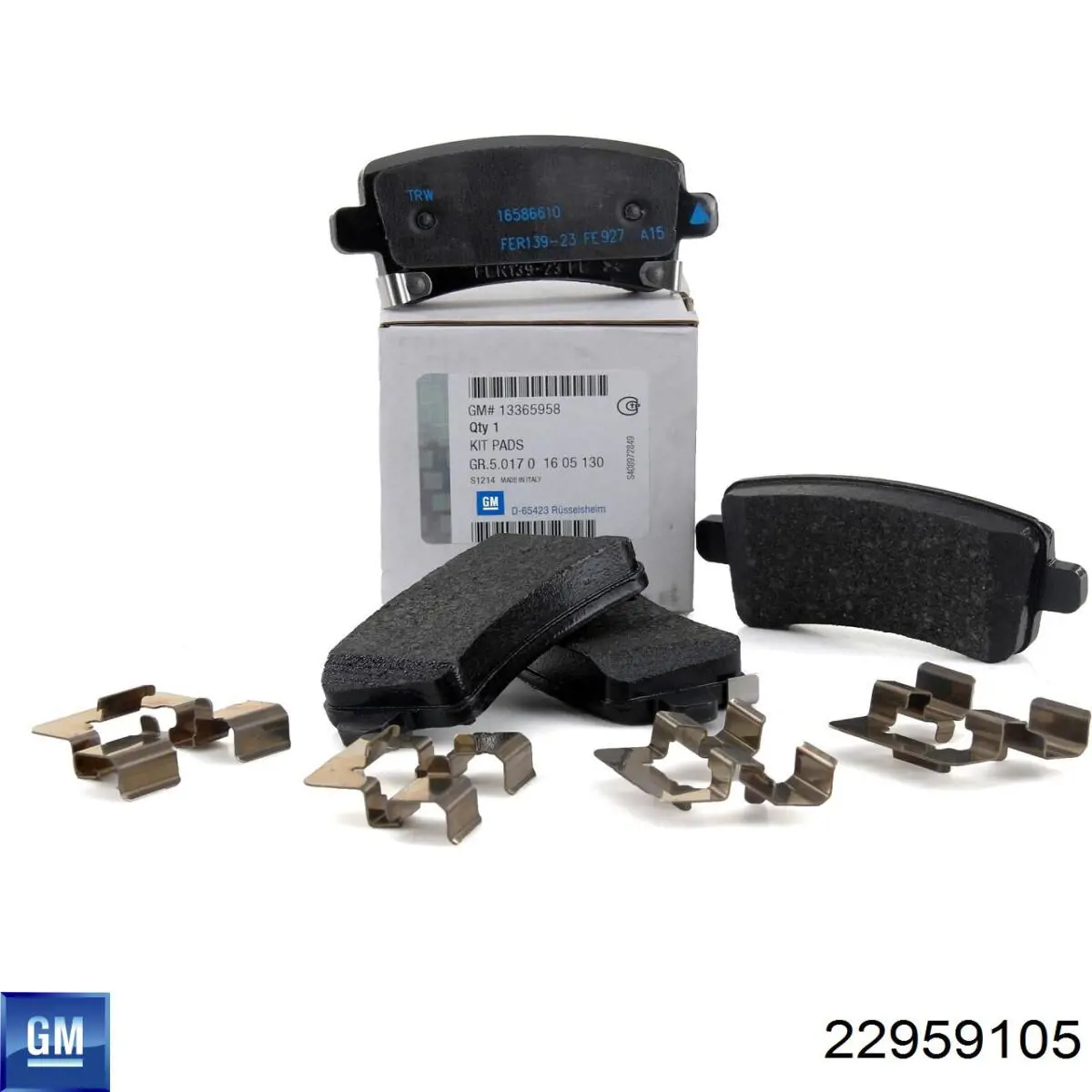 Купить 22959105 General Motors Колодки тормозные