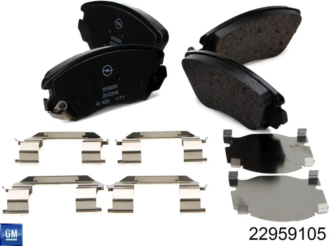 22959105 General Motors Колодки передние