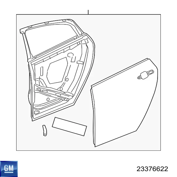  Дверь задняя правая Chevrolet VOLT 