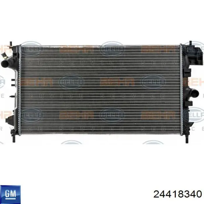Радиатор охлаждения двигателя General Motors 24418340 цена, от 82.08 USD
