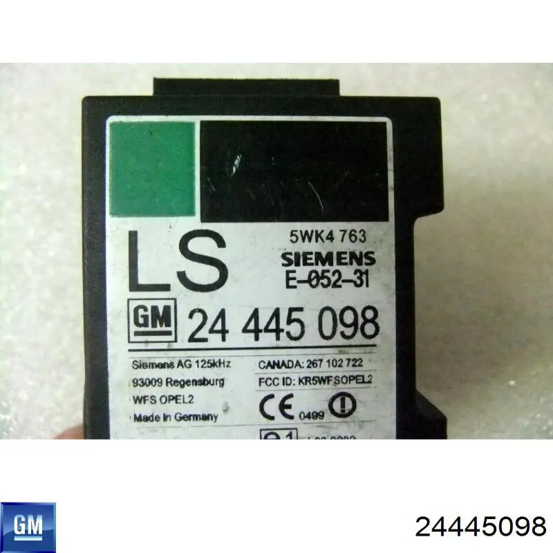 Купить 24445098 General Motors Кольцо иммобилайзера