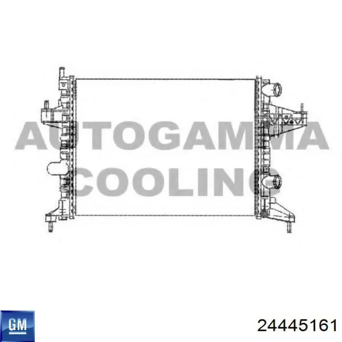 Радиатор охлаждения двигателя General Motors 24445161 цена, от 42.78 USD