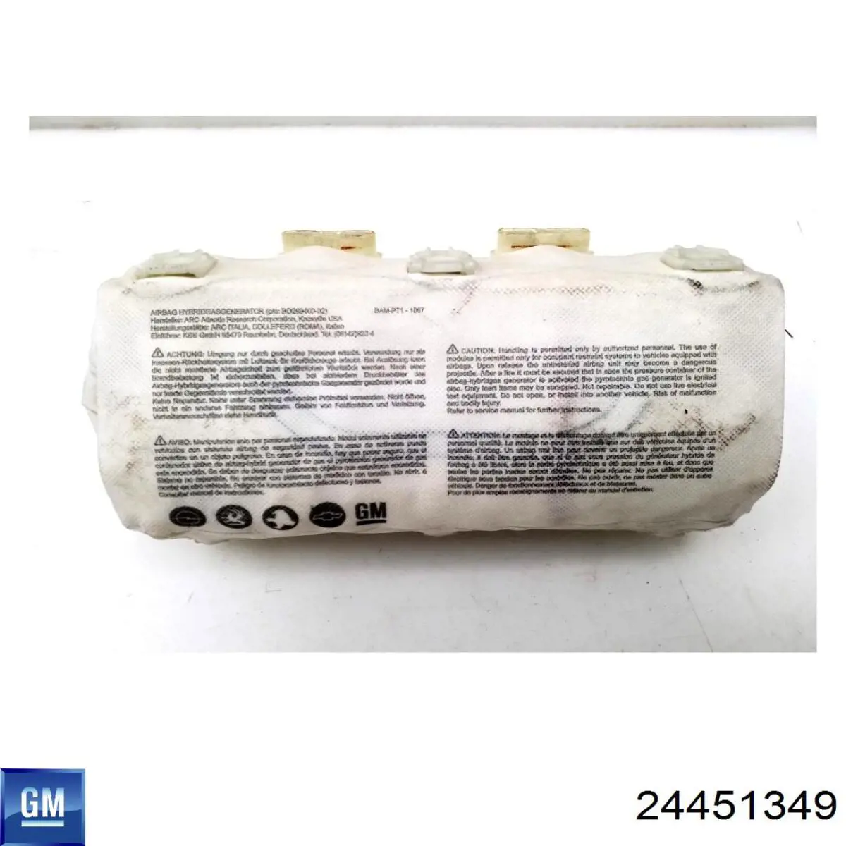 Подушка безопасности пассажира 24451349 General Motors