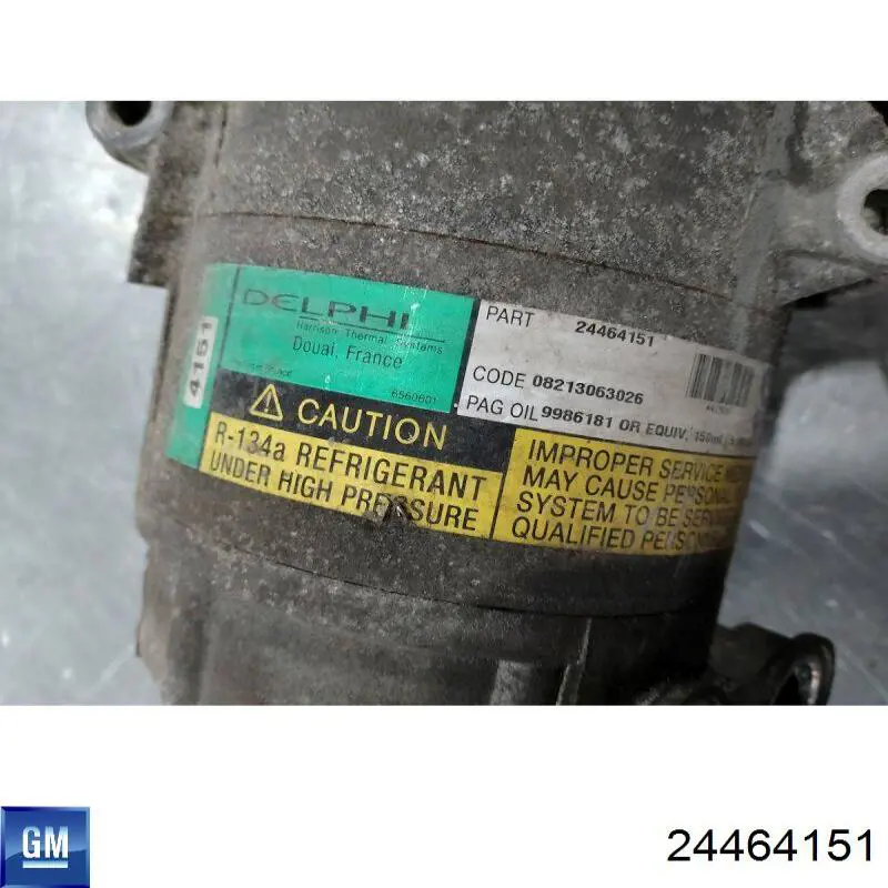 Компрессор системы кондиционирования General Motors 24464151 цена, от 177.23 USD