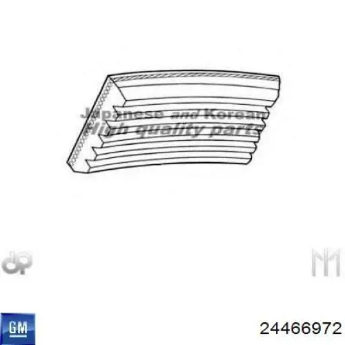 Клиновый ремень General Motors 24466972 цена, от 9.16 USD