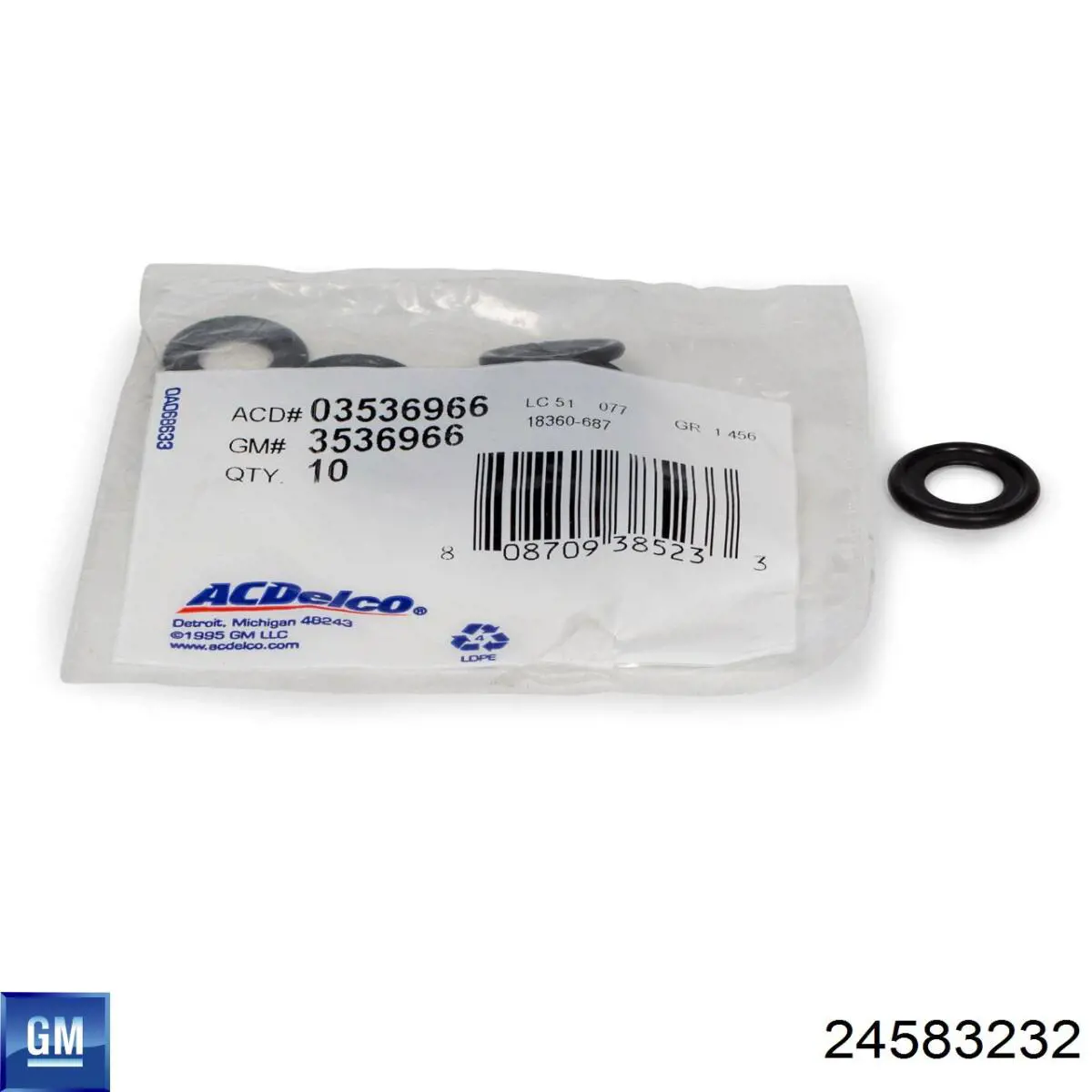 Сальник АКПП/КПП (входного/первичного вала) 24583232 General Motors