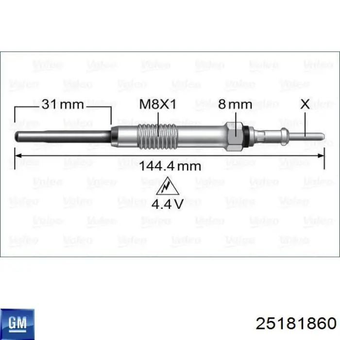Свечи накала 250403019 Bosch