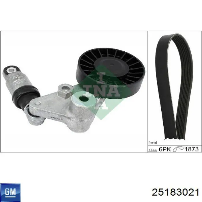 Ремень кондиционера General Motors 25183021