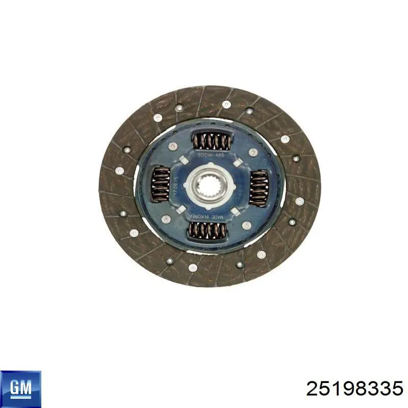 25198335 General Motors диск сцепления