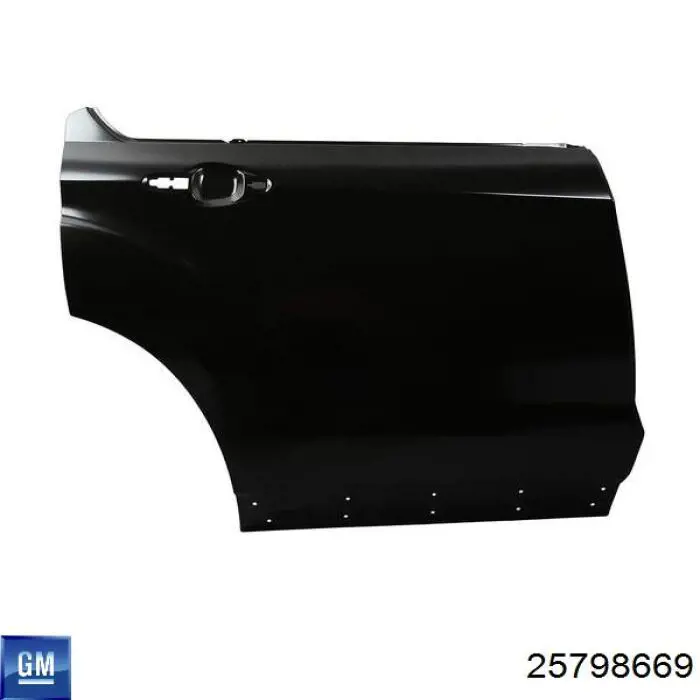 25798669 General Motors Стекло задней правой двери