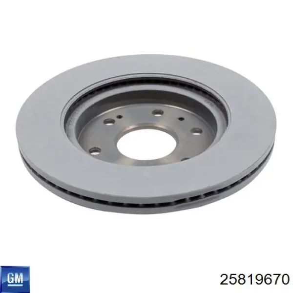 Передние тормозные диски 25819670 General Motors
