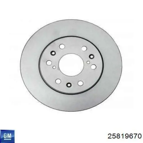 Передний тормозной диск General Motors 25819670