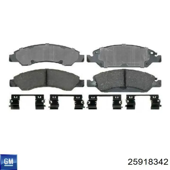 25918342 General Motors Колодки передние