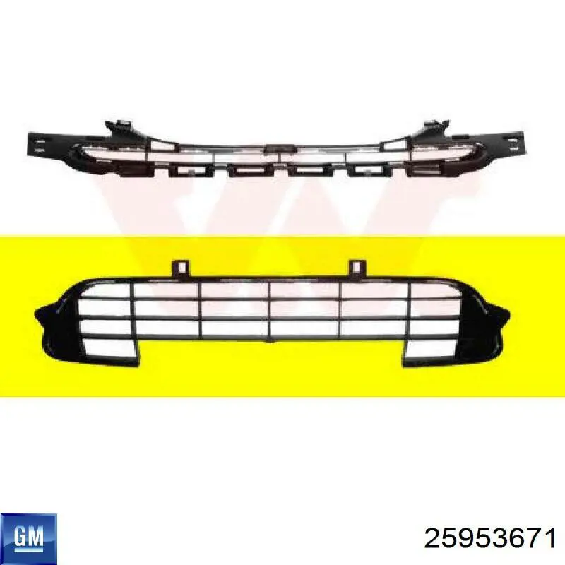 25953671 General Motors Решетка радиатора