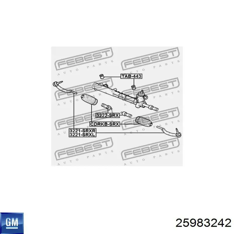 Рулевая рейка CA9201R AGR