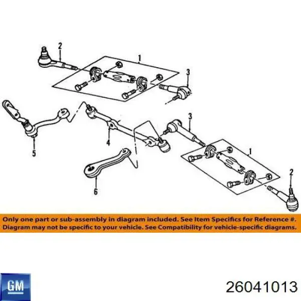 26041013 General Motors Поворотный рычаг