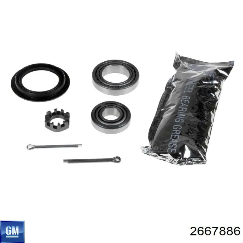 Подшипник ступицы задней наружный 2667886 General Motors