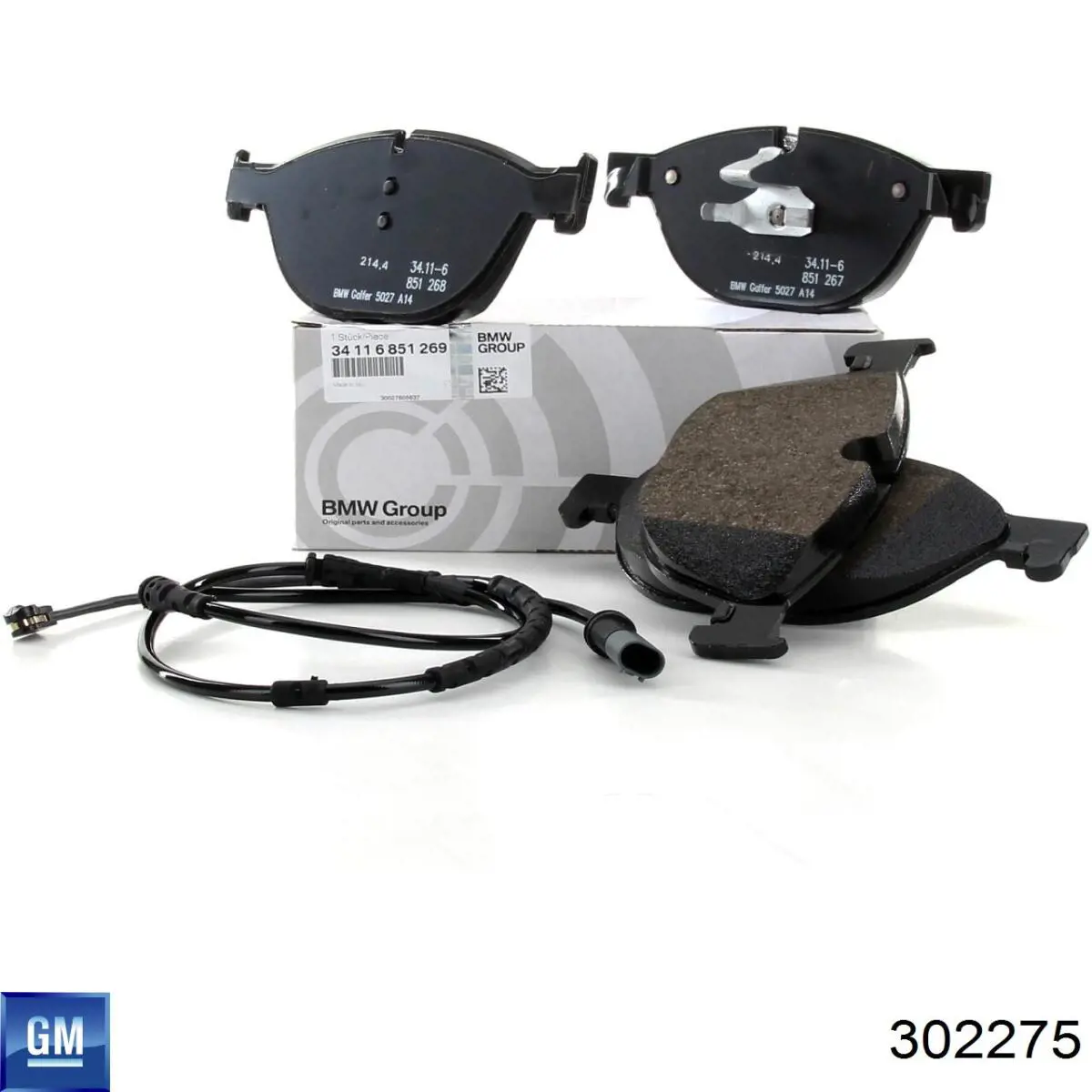 302275 General Motors Сайлентблоки передней балки