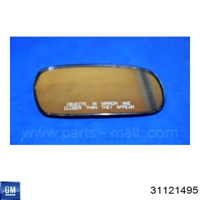 Зеркальный элемент зеркала заднего вида правого General Motors 31121495