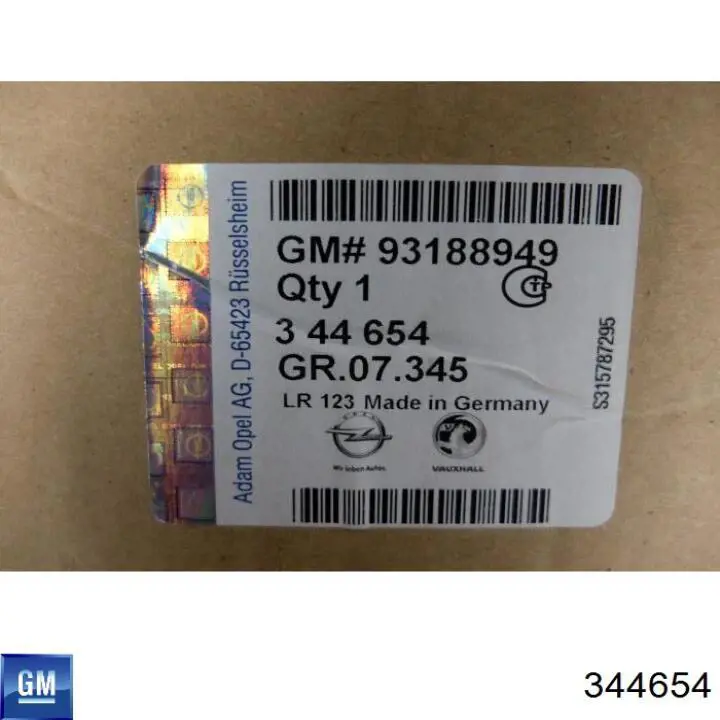 Амортизатор передней подвески левой General Motors 344654 цена, от 57.05 USD