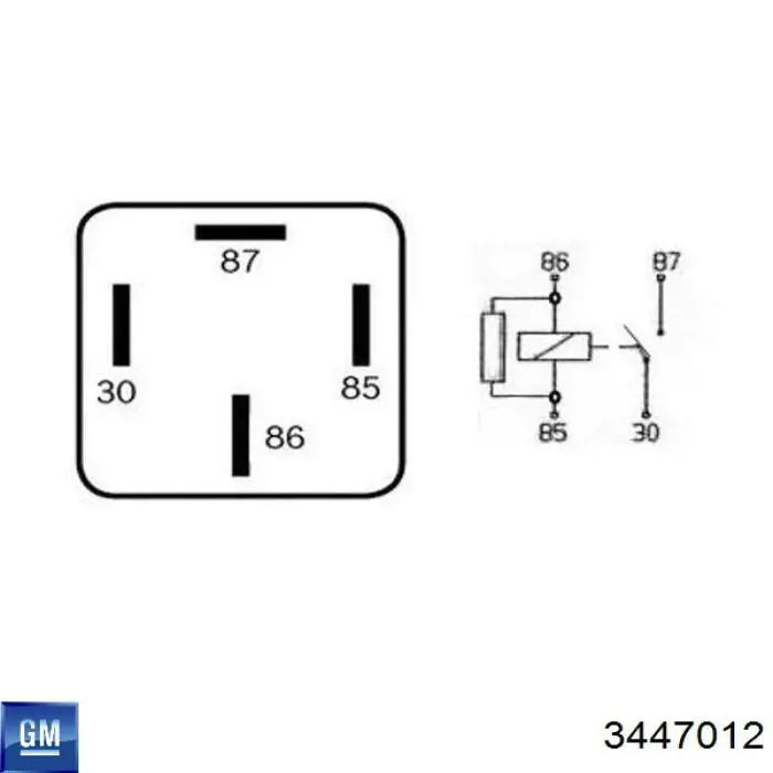 Реле кондиционера General Motors 3447012 цена, от 2.40 USD