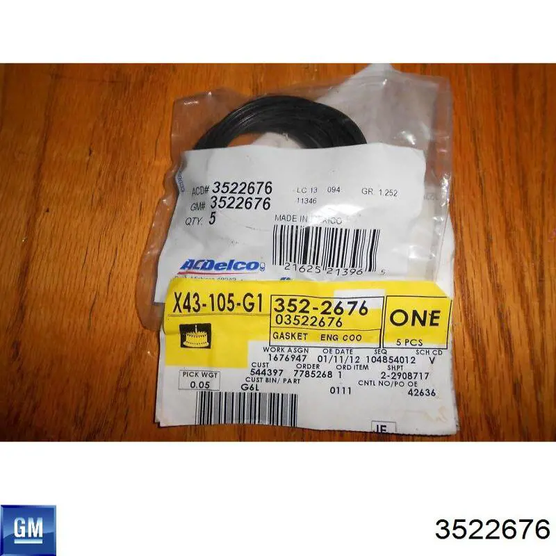 Прокладка водяной помпы General Motors 3522676 цена, от 3.65 USD