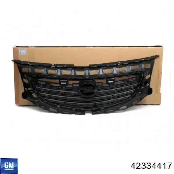 42334417 General Motors Центральная решетка переднего бампера