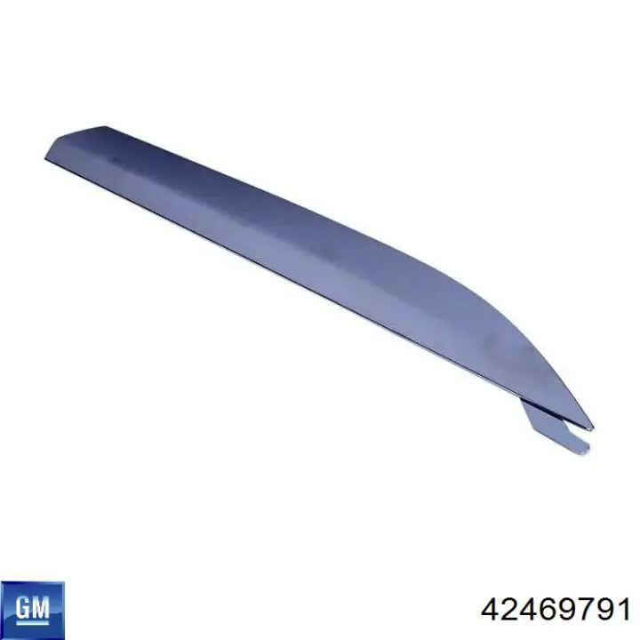 42469791 General Motors Молдинг опускного стекла нижний, двери задней, левой