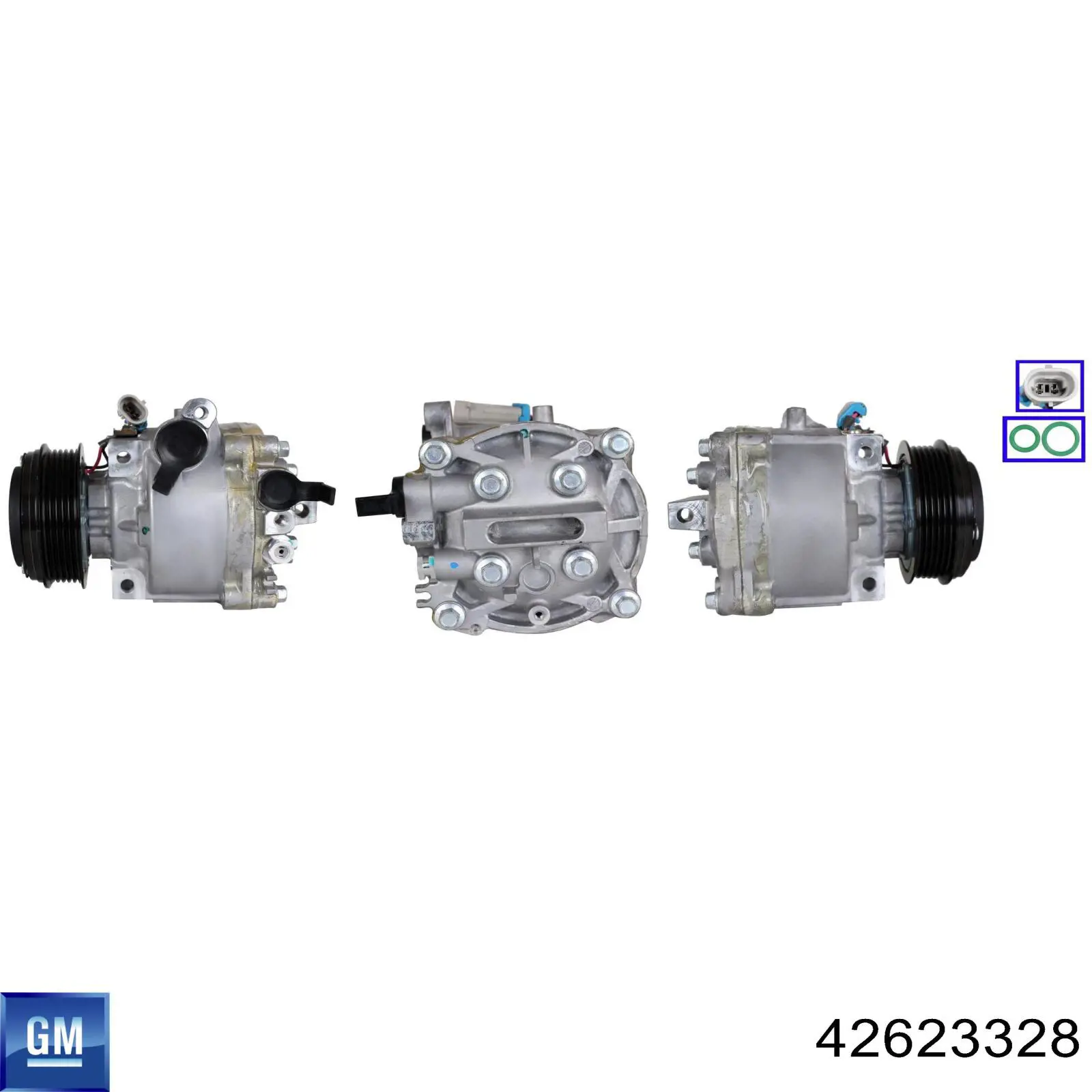 Компрессор системы кондиционирования General Motors 42623328 цена, от 278.29 USD