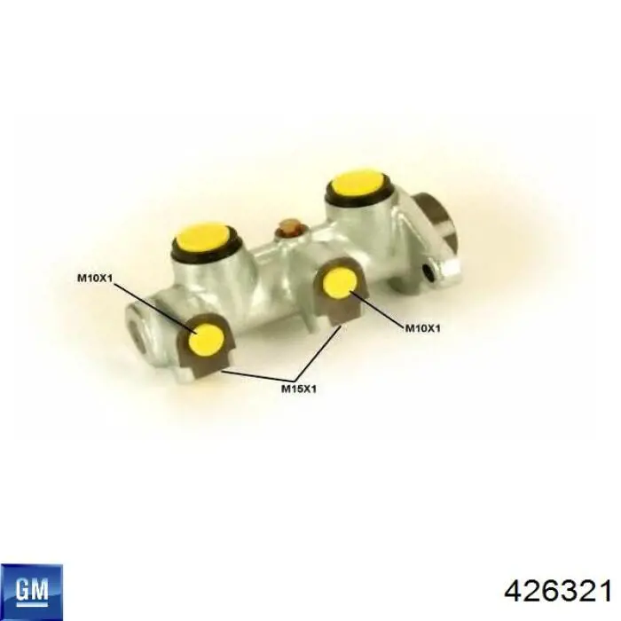 Цилиндр главный тормоза (гидротормозов) General Motors 426321 цена, от 43.36 USD