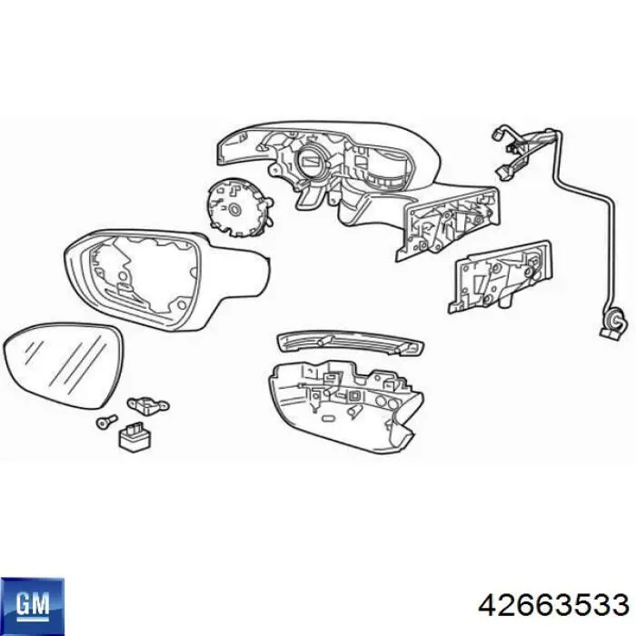 42663533GM-Указательповороталевый