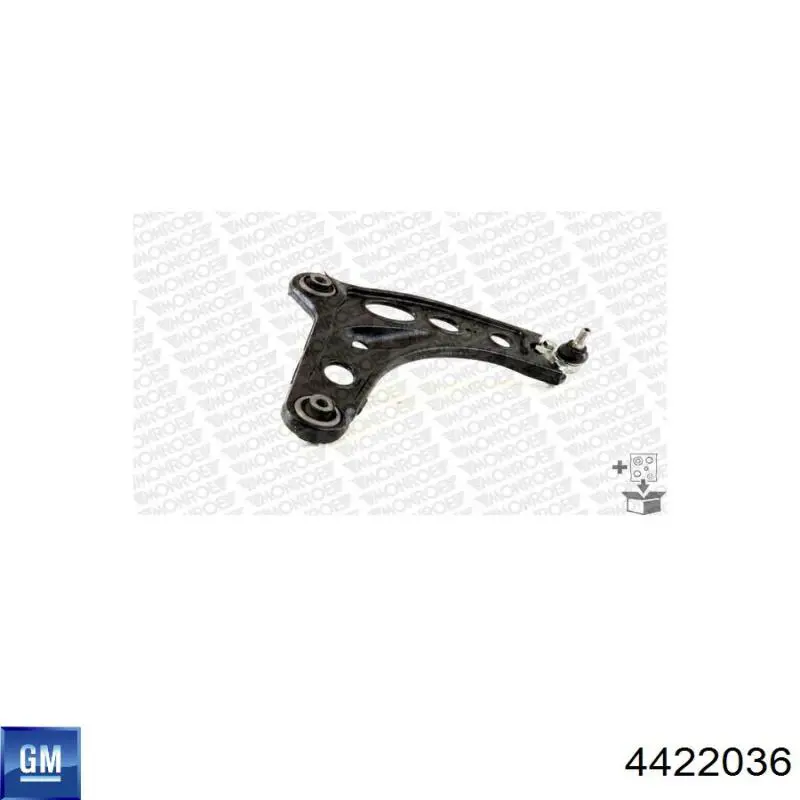 Правый рычаг передней нижней подвески General Motors 4422036 цена, от 89.42 USD